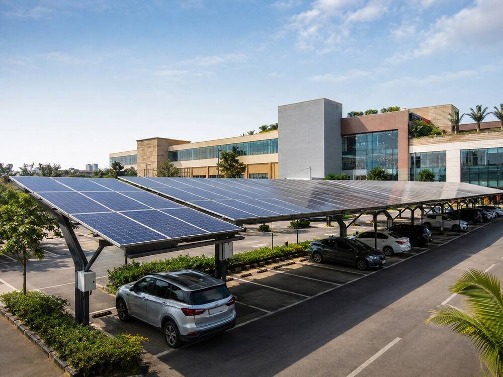 Solar-powered home in Hyderabad by Sunrise Technologies