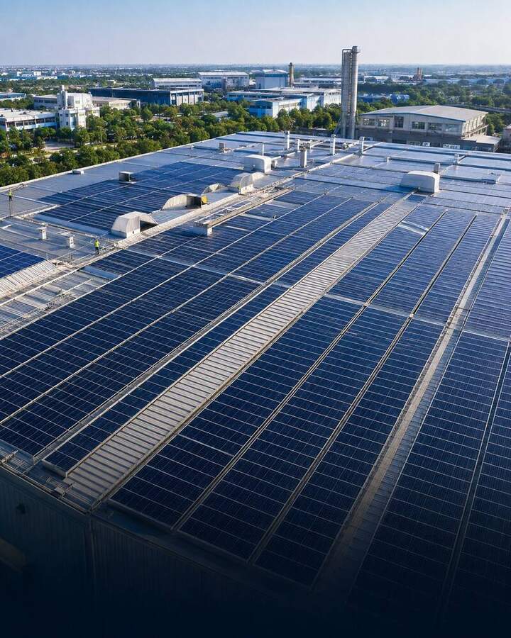 Large-scale rooftop plant